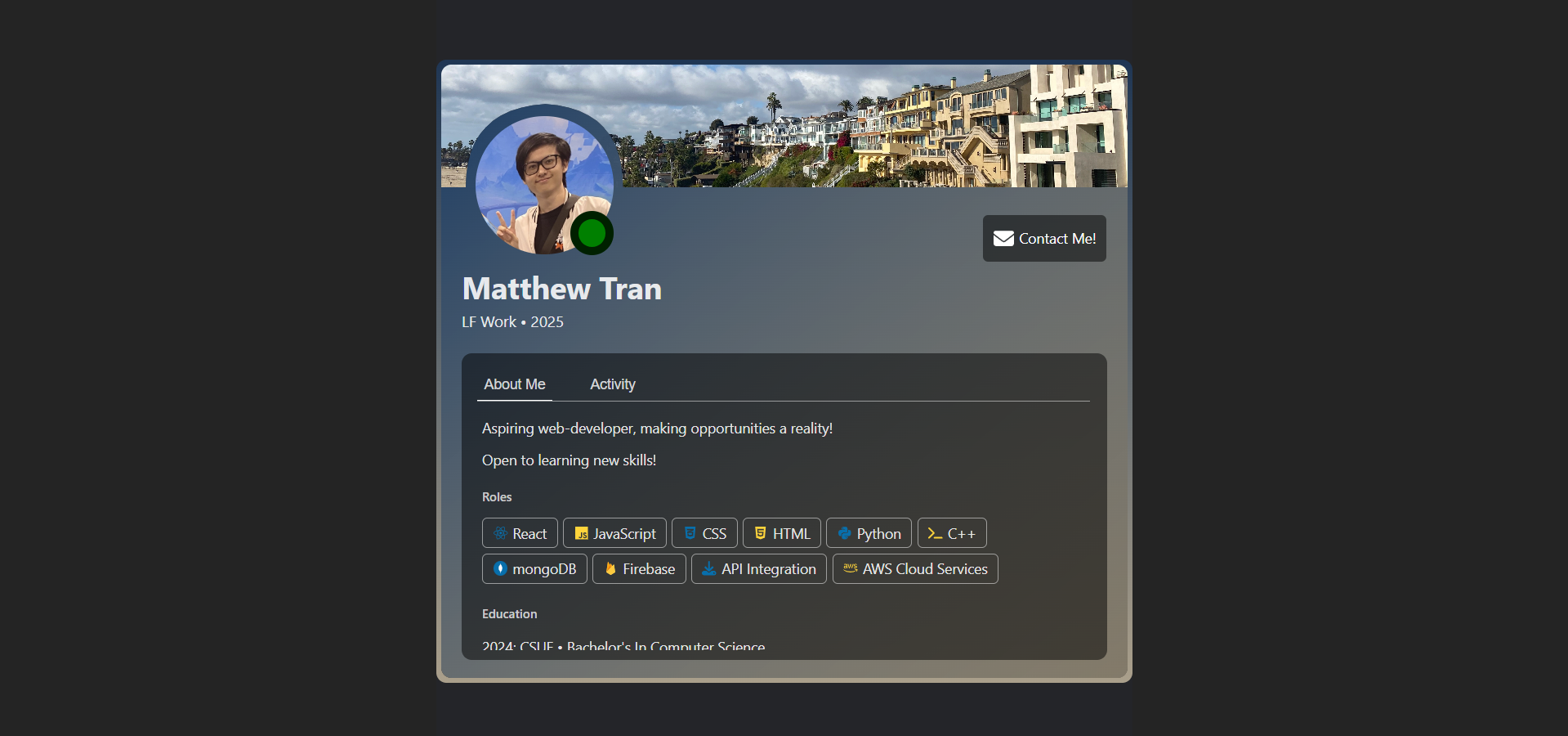 Picture of my best website